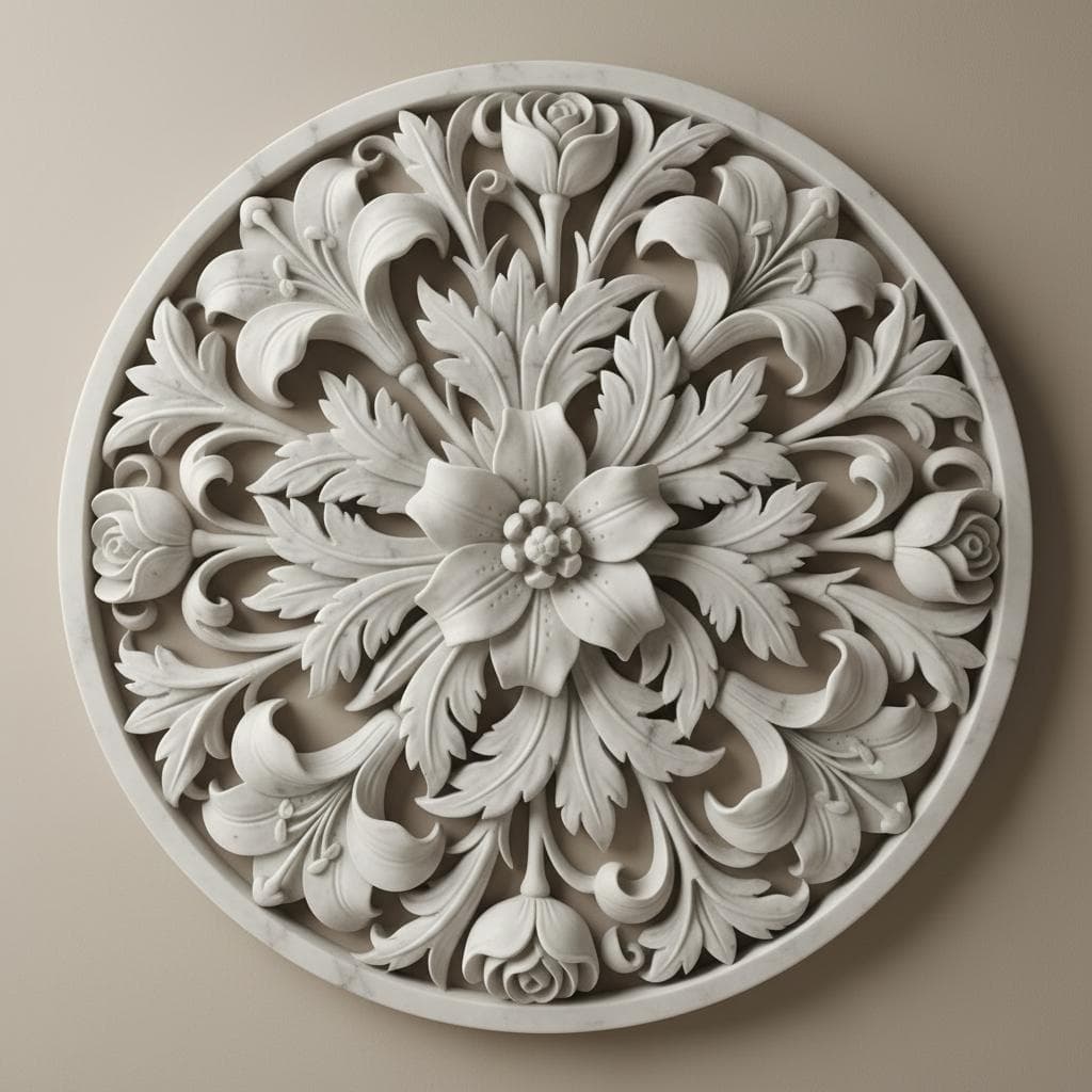 Marble Flower Carving