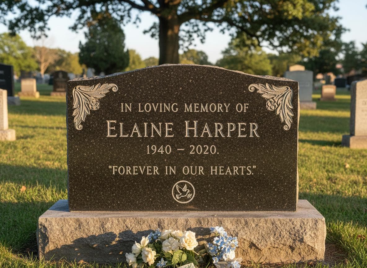 Granite Memorial Plaque