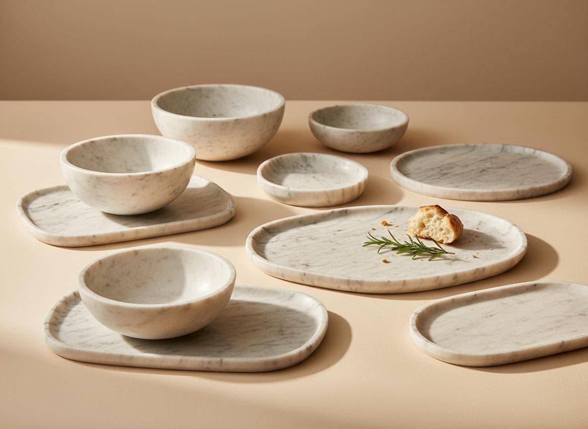 Marble Stoneware Set
